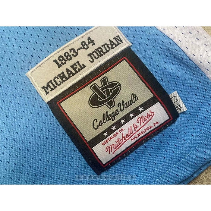 Camiseta NCAA North Carolina Tar Heels Michael Jordan #23 Mitchell & Ness 1983-84 Azul